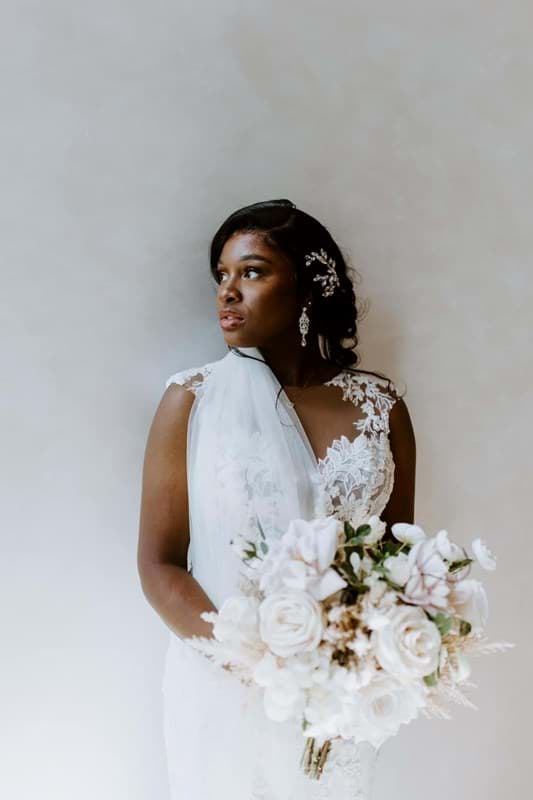 Picture of Bianca Bridal Bouquet (Hand-tied)