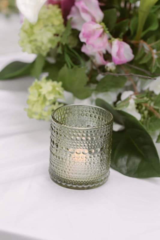 Picture of Green Glass Votives (Set of 9)