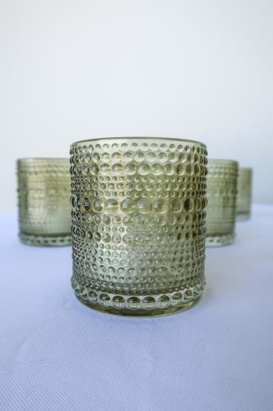 Picture of Green Glass Votives (Set of 9)