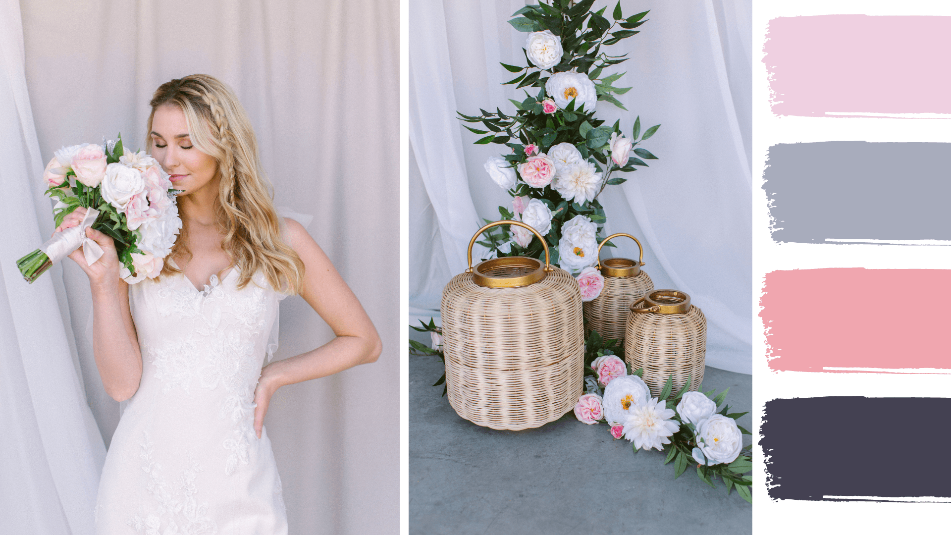 A fairytale wedding with spring wedding colors to brighten up your day!