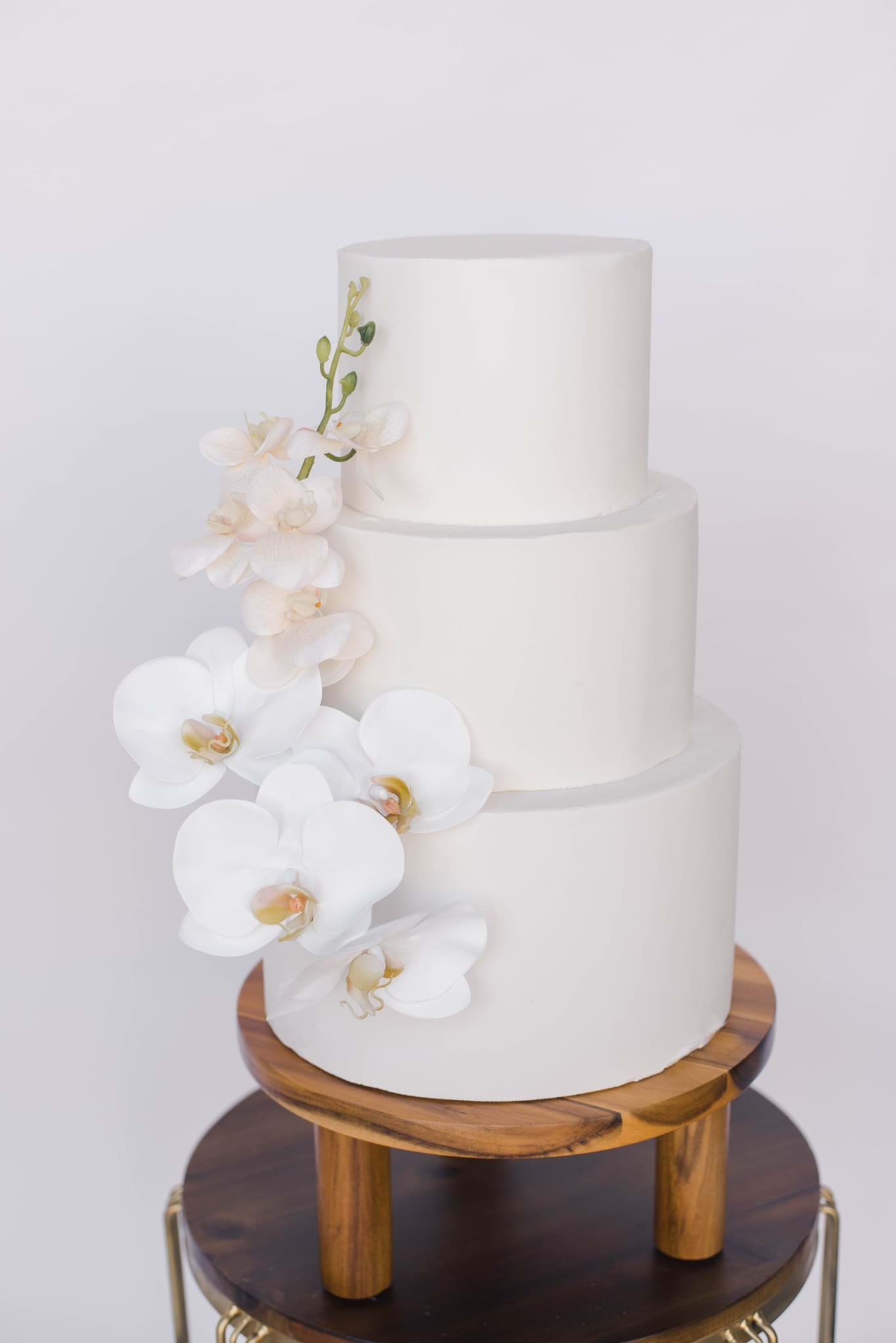 White Roses and Orchids: The Wren Collection by Something Borrowed Blooms