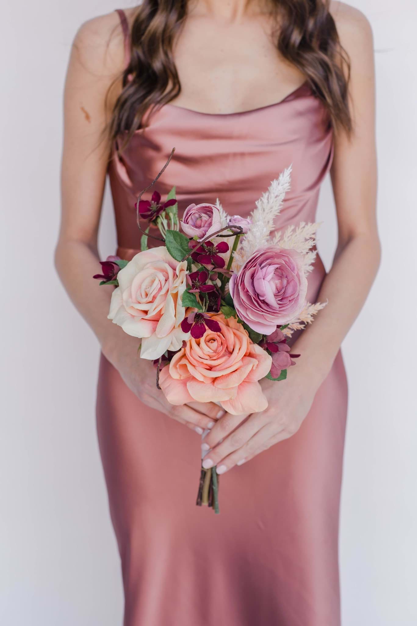 Terracotta and Pink Wedding Flowers: The Nina Collection by Something  Borrowed BloomsPremium Silk Flowers