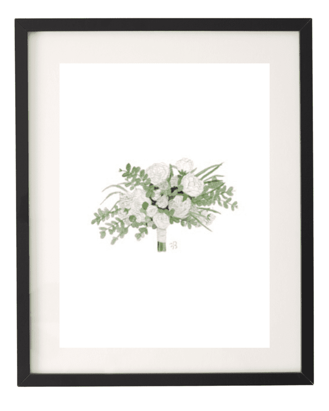 Picture of Jane Hand-tied Watercolor Print