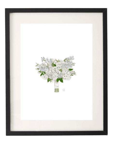 Picture of Millie Hand-tied Watercolor Print