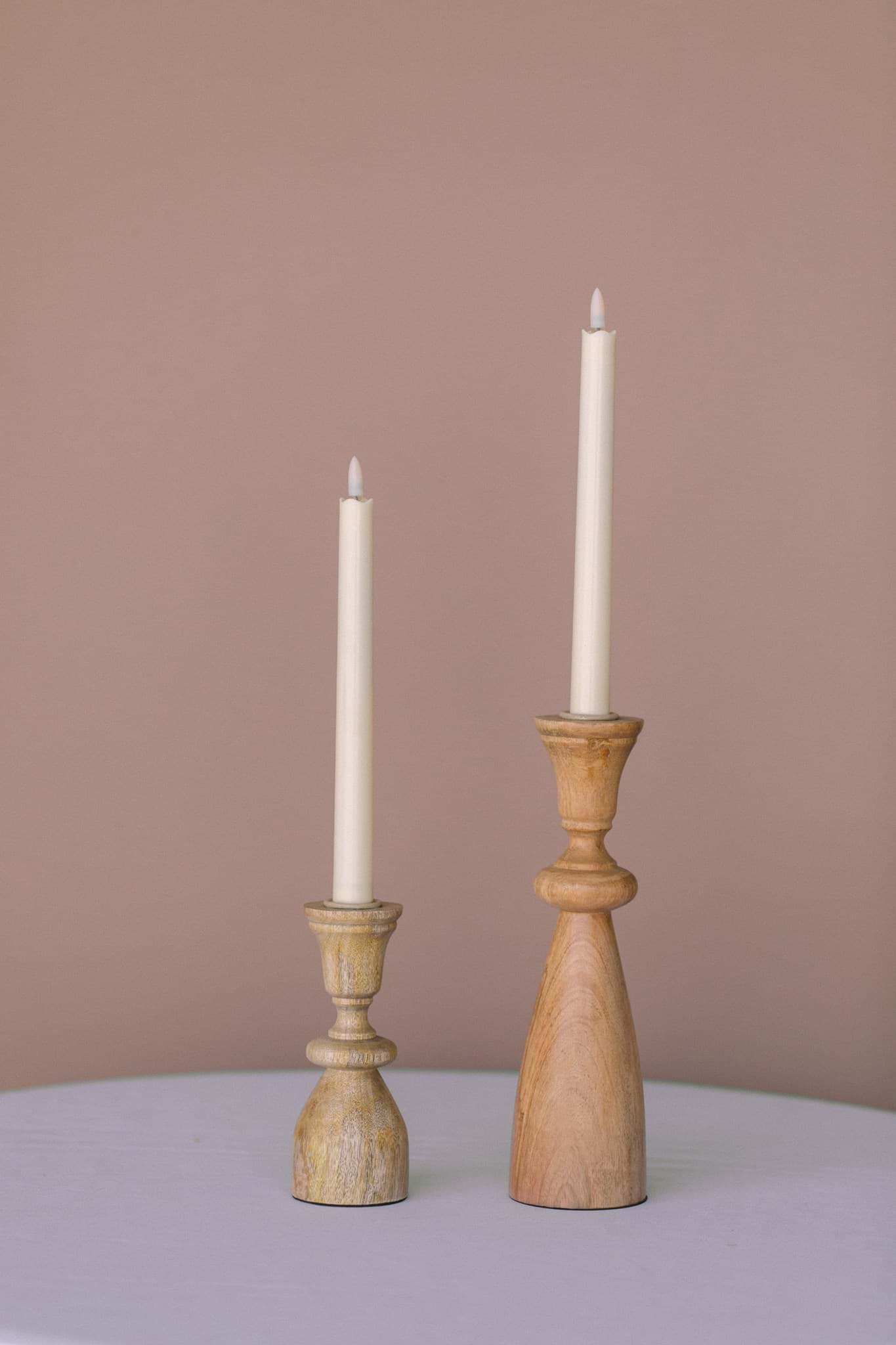 Wood Candlesticks (Set of 5)  Something Borrowed BloomsPremium