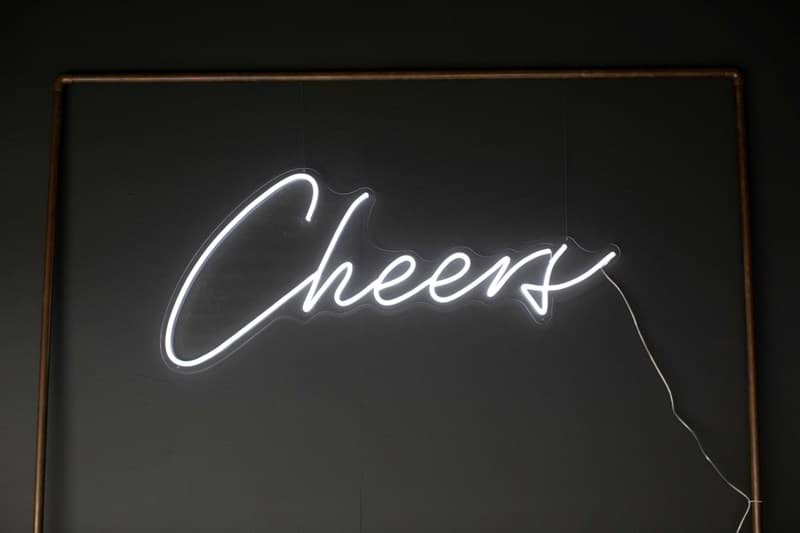 Picture of 'Cheers' Neon Sign - Bright White