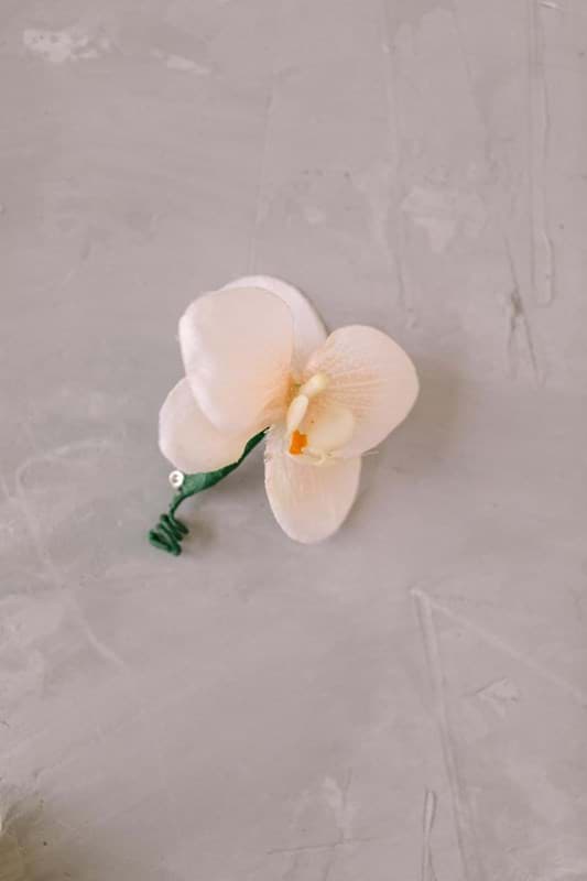 Picture of Wren Boutonniere (Single Orchid)