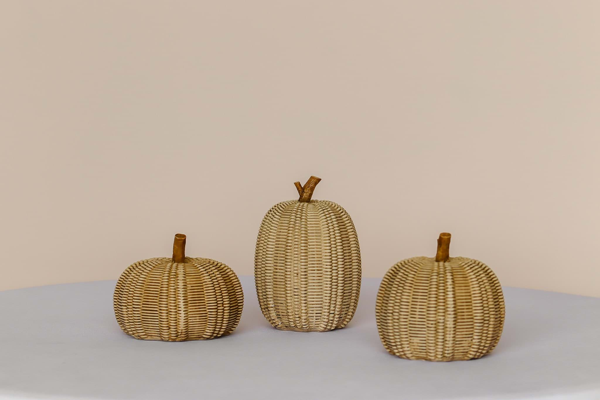 Picture of Rattan Pumpkins (Set of 3)