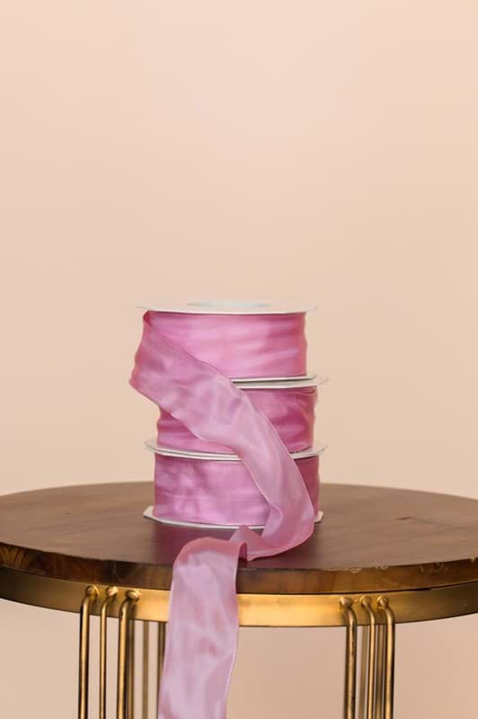 Picture of French Wired Ribbon - Summer Pink