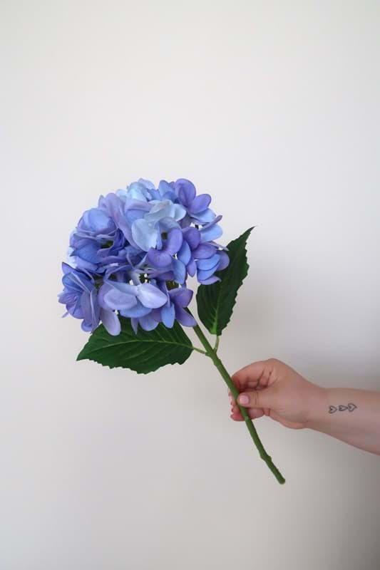 Picture of Real Touch Blue Hydrangea Stem
