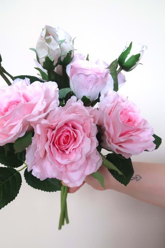 Real Touch Pink Rose Bundle | Something Borrowed BloomsPremium Silk ...