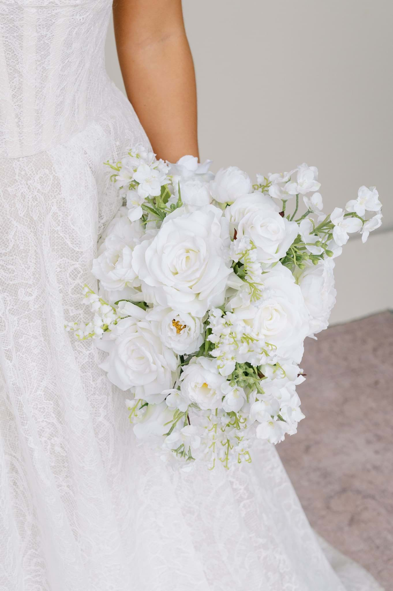 Audrey Bridal Bouquet (Hand-tied) | Something Borrowed BloomsPremium ...