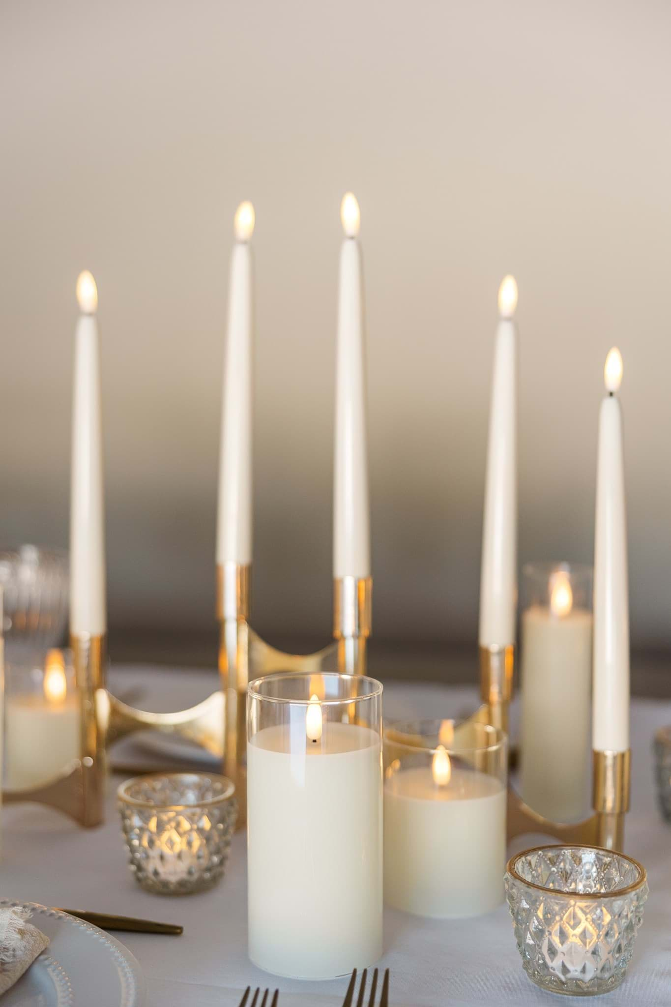 Picture of Large Glass Pillar Candle (Set of 6)