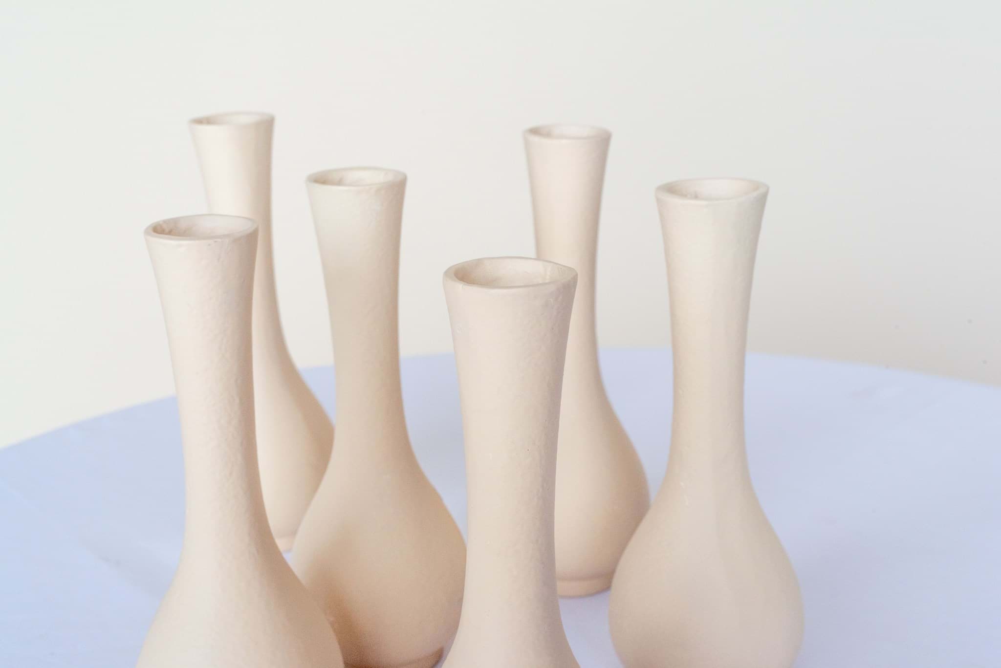 Picture of Beige Bud Vase Tall (Set of 6)