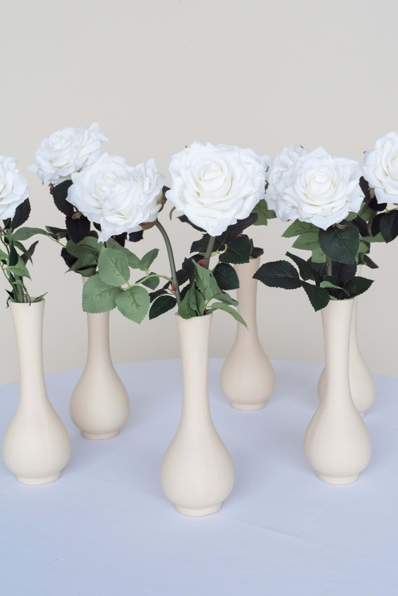 Picture of Beige Bud Vase Tall (Set of 6)